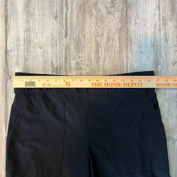 Athleta Chelsea Wide Leg Black Pants, Size 12, Featherweight Stretch - Picture 9 of 12